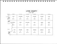 Lyon County Code Map, Lyon County 1978